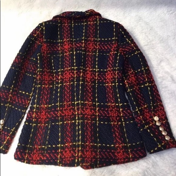 Tartan Plaid Women’s Blazer - Picture 4 of 9